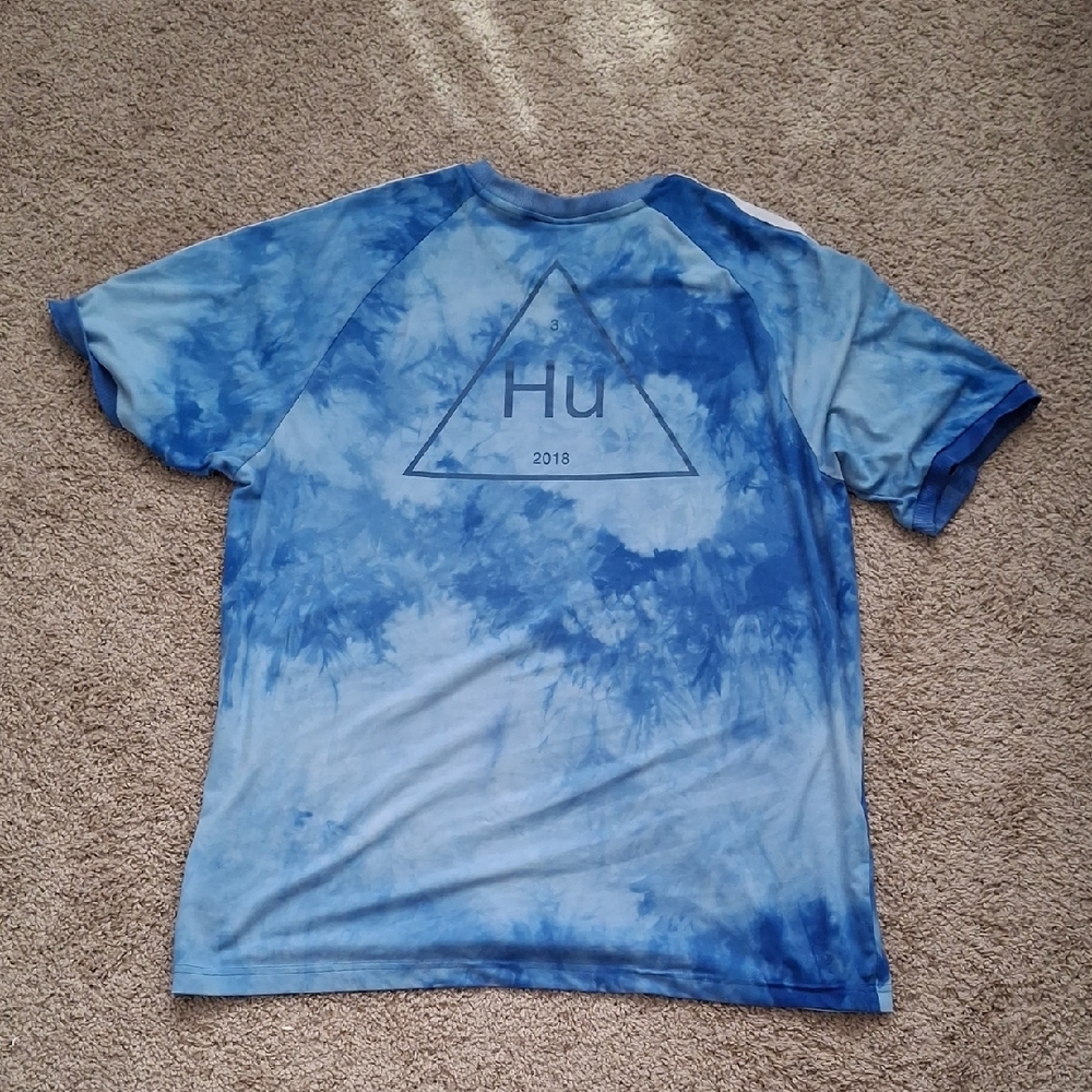 🔥Adidas HU 2018 RARETriangle Tie-Dye Tee in Blue